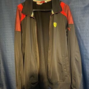 Puma Ferrari Black and Red Men's Jacket